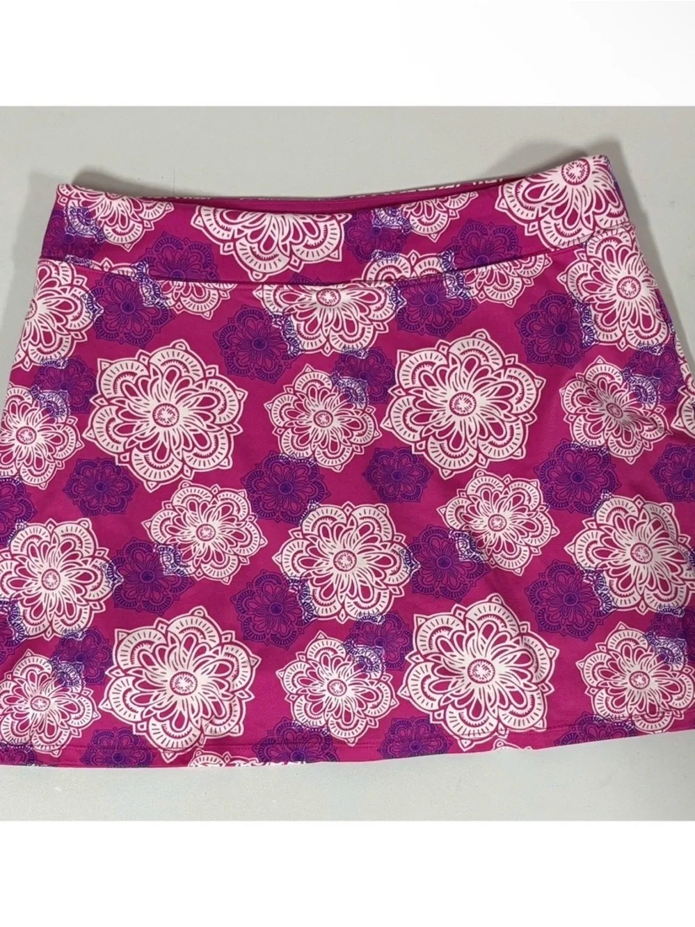 Tranquility Pink Magenta Mandala Boho Bohemian Skirt Skort Bottoms Size S 🩷✨